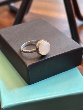 Moonstone Sterling Silver Ring, Size 4.75